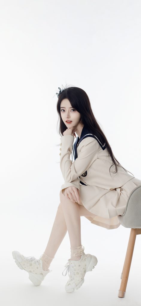 图片[2]-学院风水手服长发女生 日系清新写真-极乐园