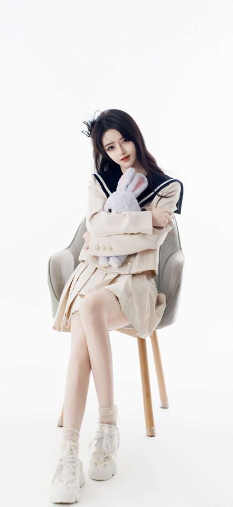 图片[8]-学院风水手服长发女生 日系清新写真-极乐园