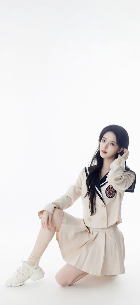 图片[6]-学院风水手服长发女生 日系清新写真-极乐园